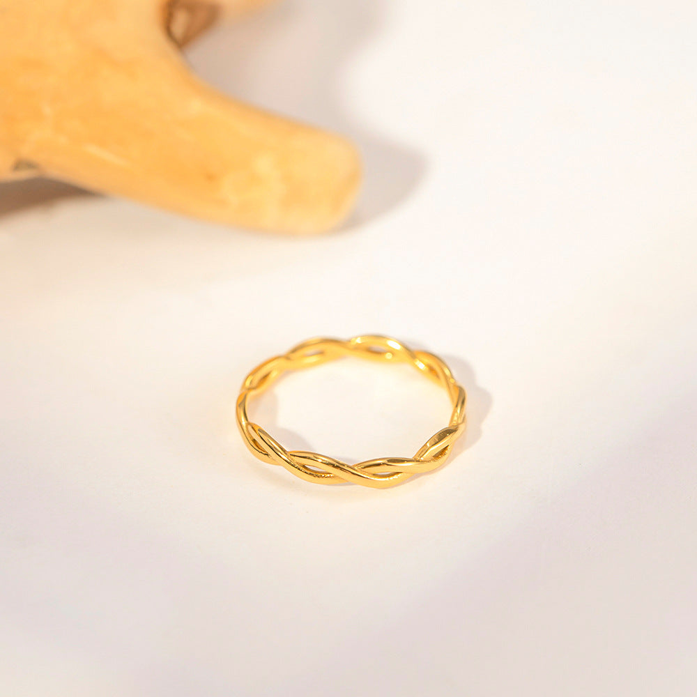 Anello geometrico vintage francese