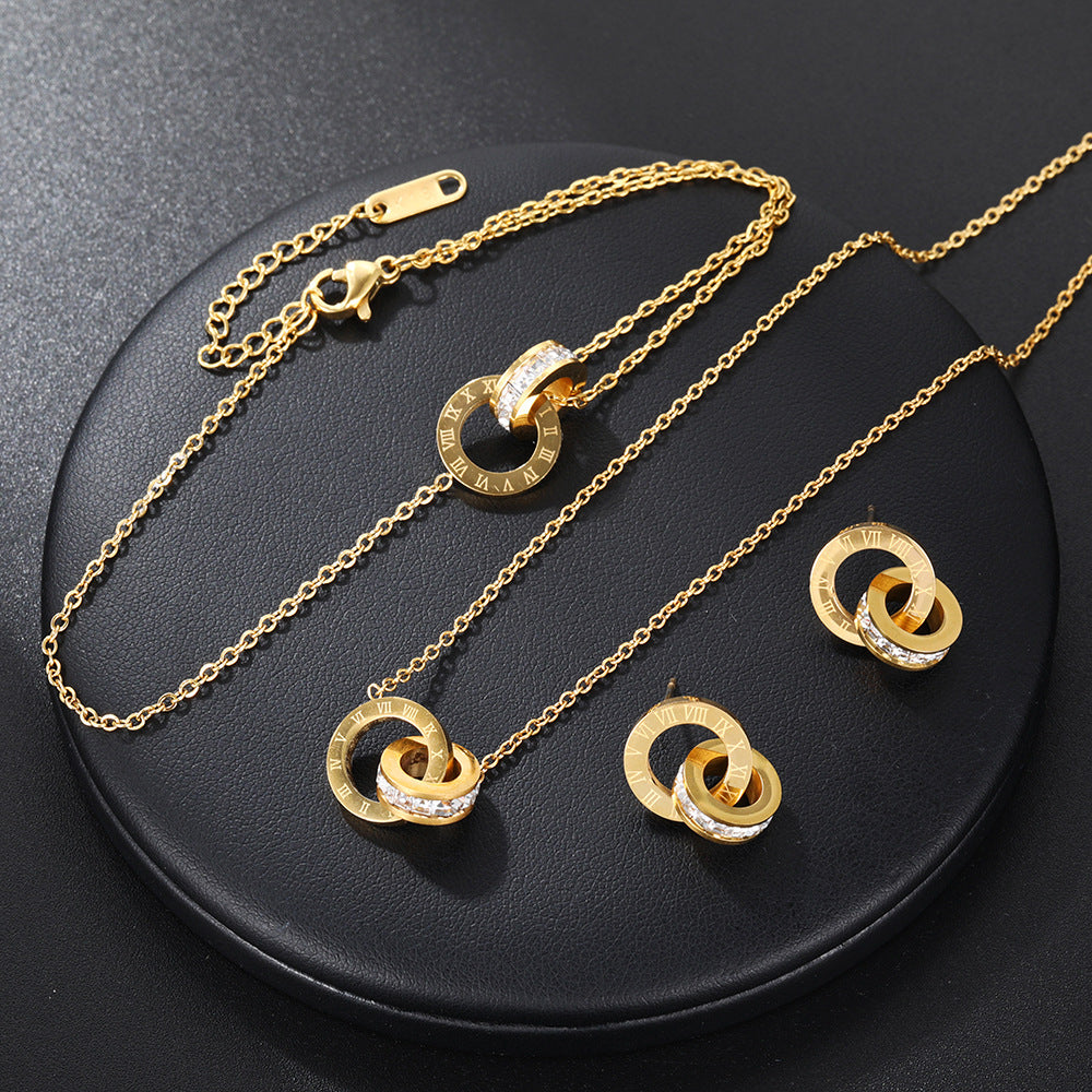 Collana Doppia Titanio