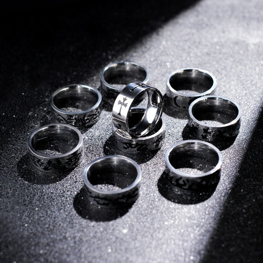 Anello Croce e Farfalla hip-hop