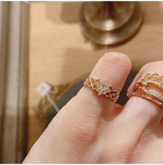 Anello cristallo di neve