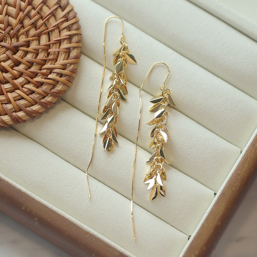 Collana nappa grano dorato