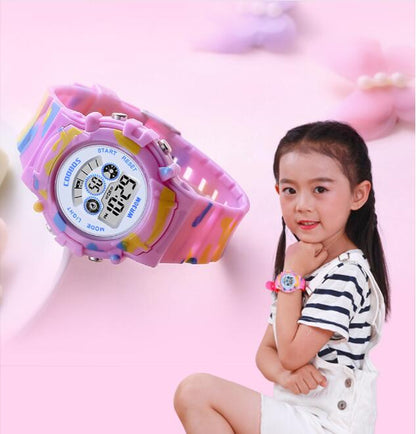 Orologio multifunzione colorato luminescente impermeabile