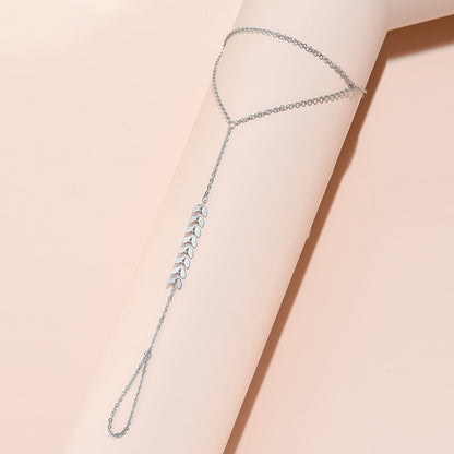 Bracciale charm cuore semplice