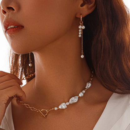 Collana perle e croce