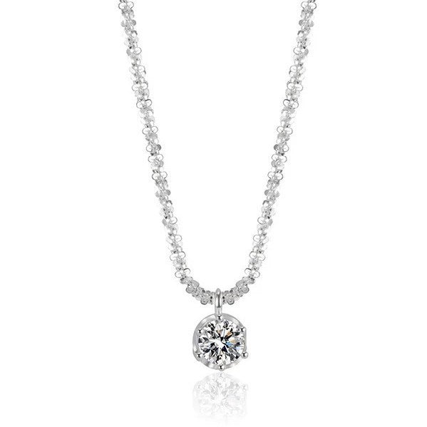 Collana zircone bianco