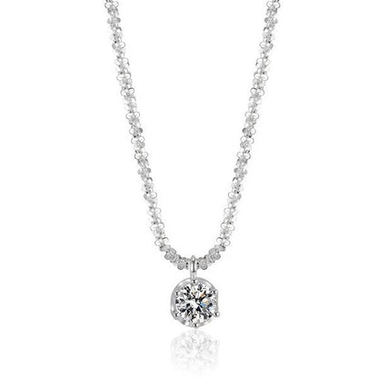 Collana zircone bianco