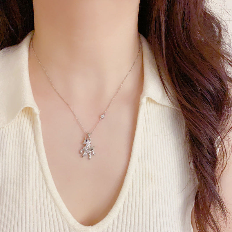 Collana Pegaso con zirconi