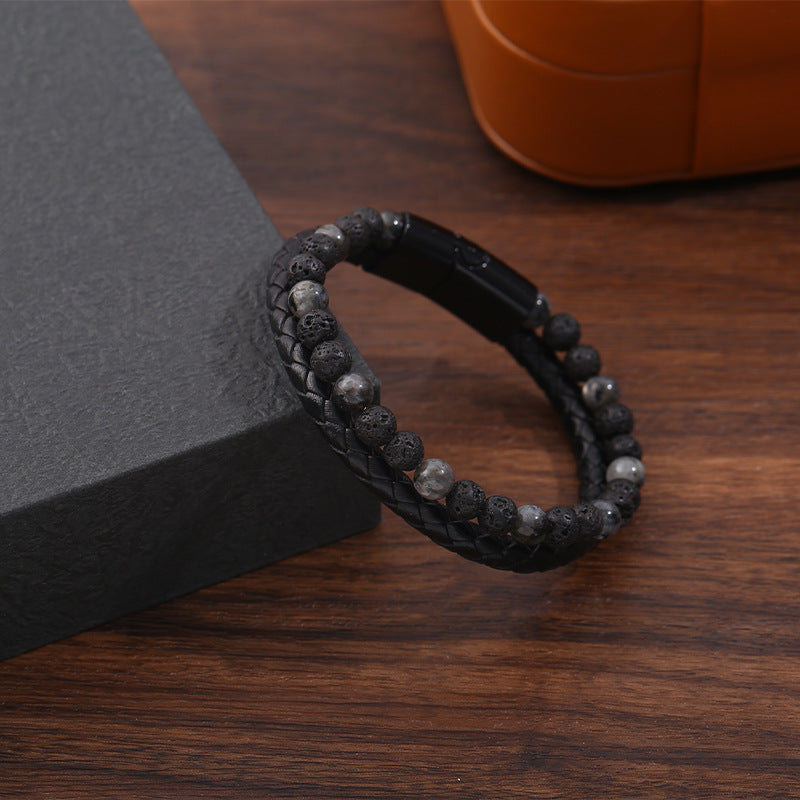 Bracciale occhio di tigre intrecciato