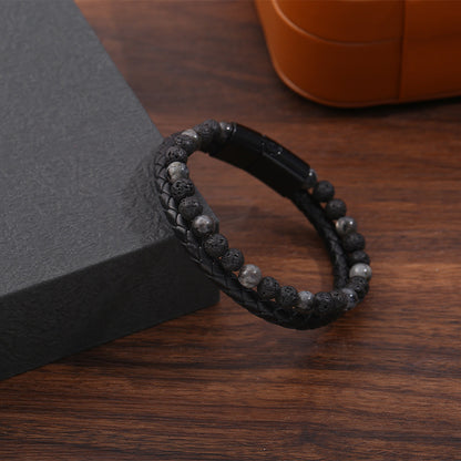Bracciale occhio di tigre intrecciato