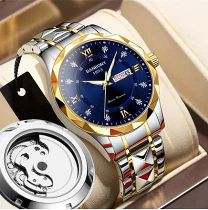 Orologio da uomo con cinturino corda