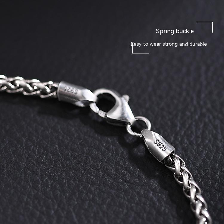 Bracciale argento treccia