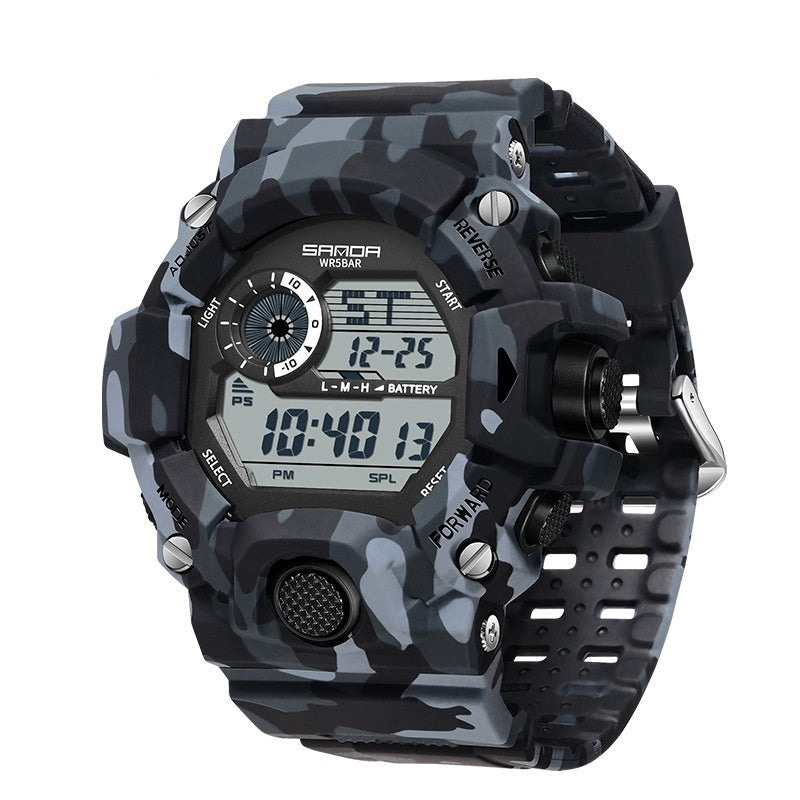 Orologio sportivo mimetico multifunzionale