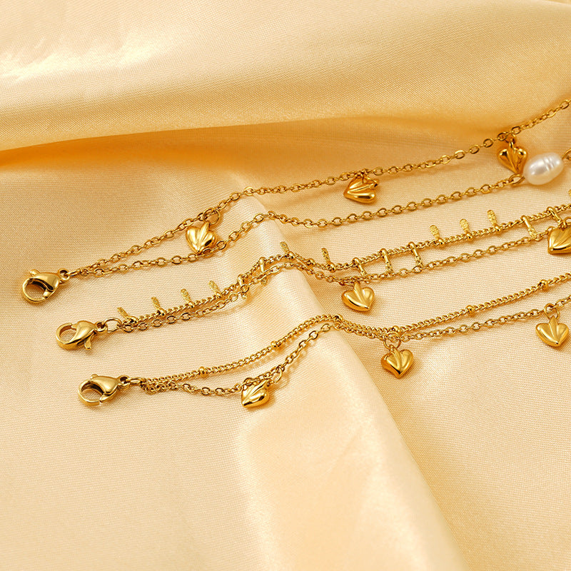 Bracciale con cuori