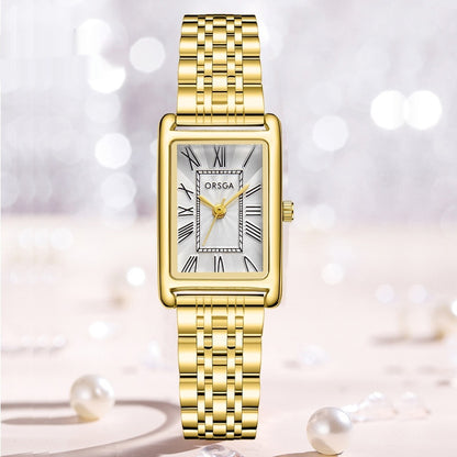 Orologio da donna quadrato acciaio