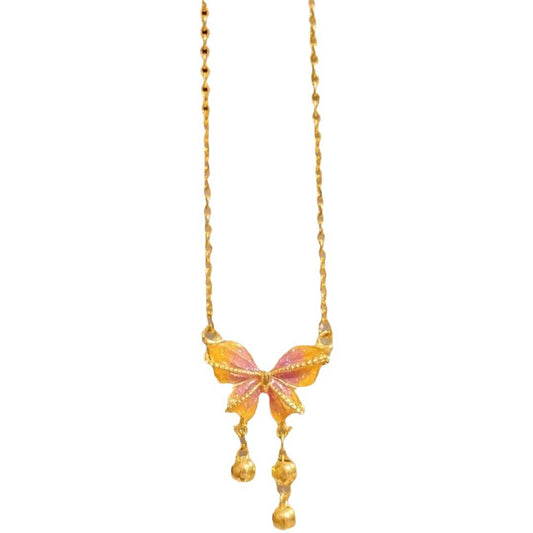 Collana farfalla nappina da donna