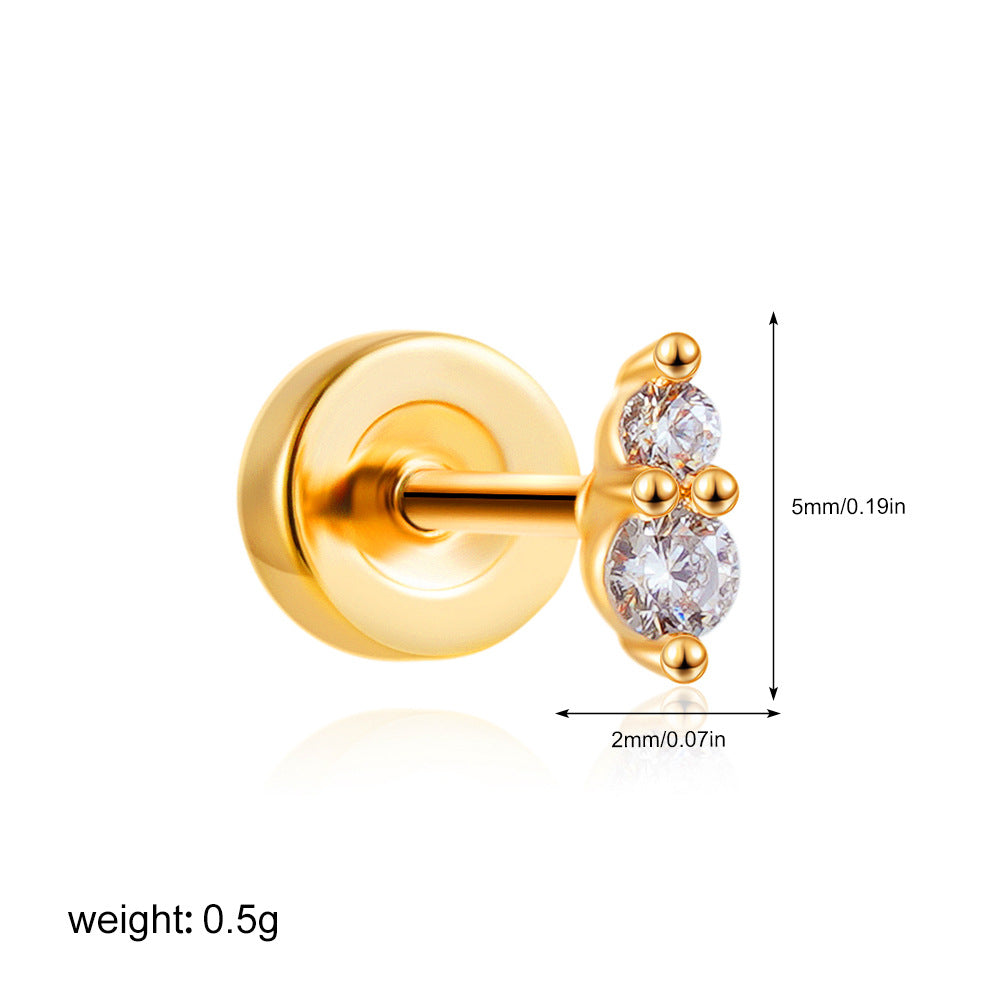 Orecchini zircone mini