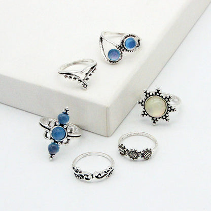 Set 6 anelli girasole