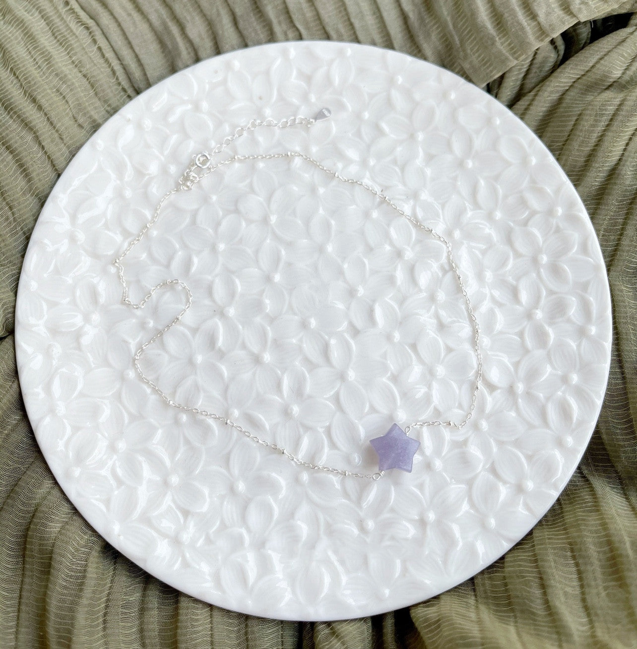 Pendente stella lepidolite