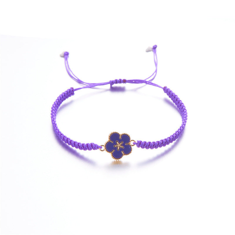 Bracciale fiore intrecciato