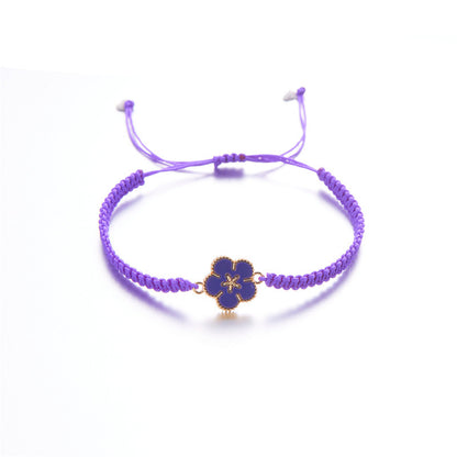 Bracciale fiore intrecciato