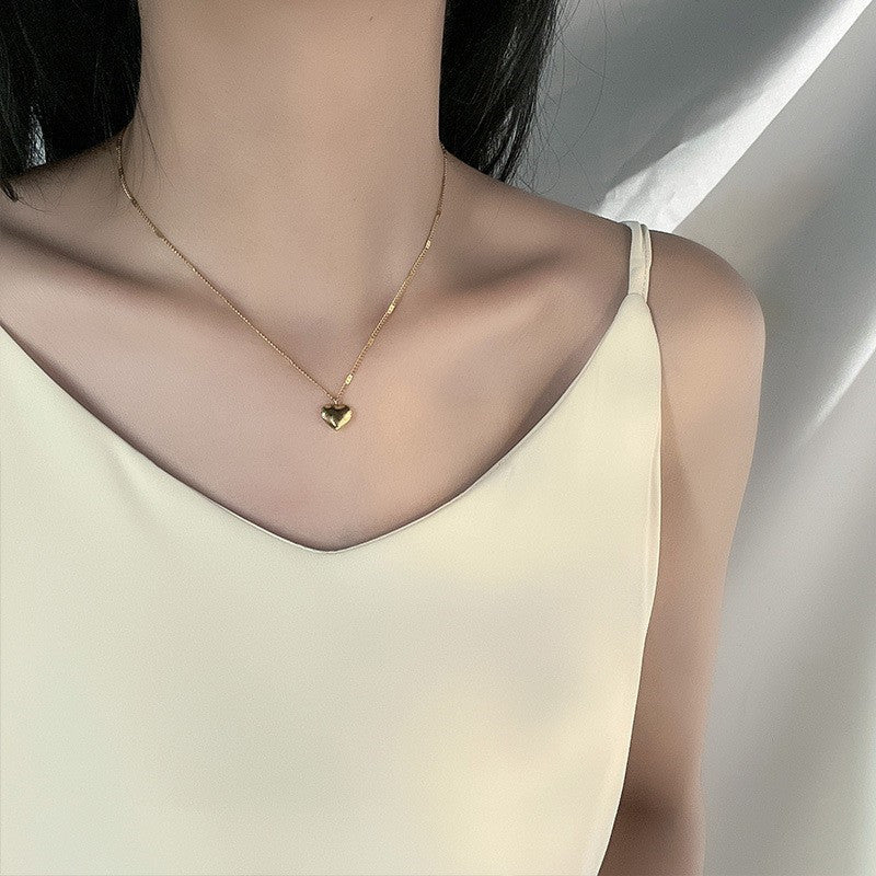 Collana cuore geometrica