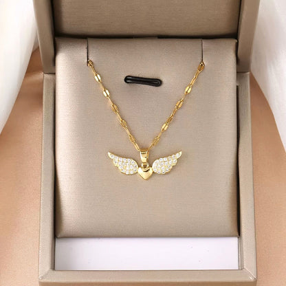 Collana ali angelo cuore