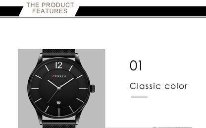 Orologio mesh quadrante grande