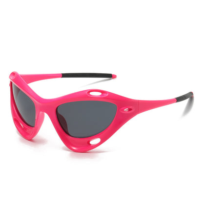 Occhiali da sole cat-eye oversize