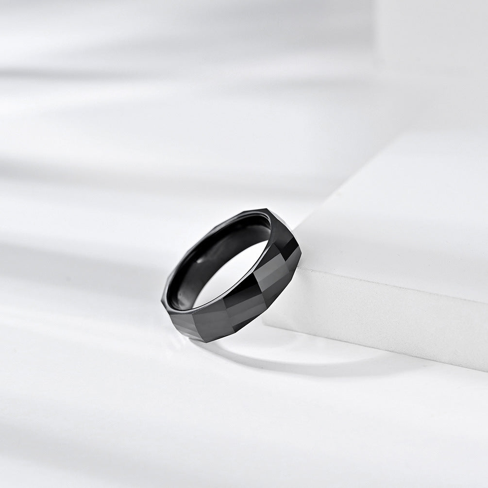 Anello ceramica rombo