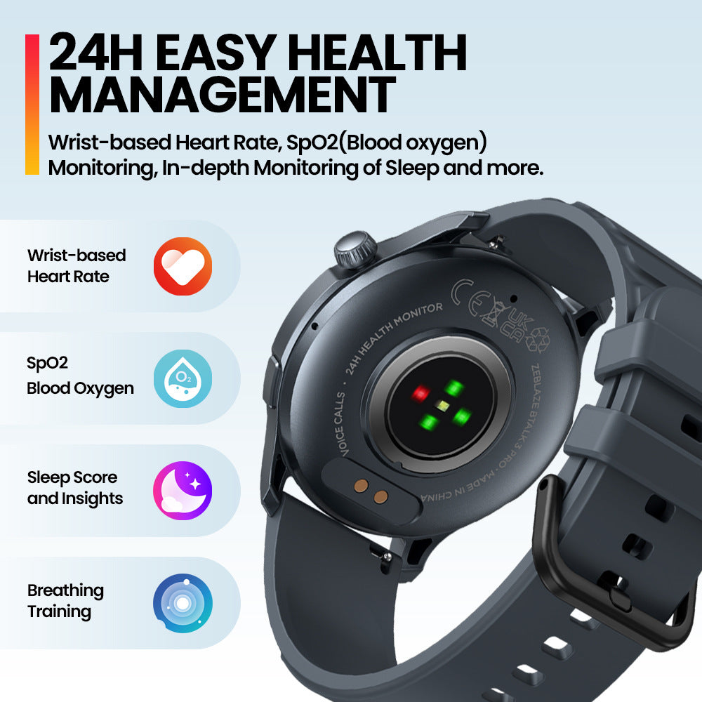 Smartwatch monitoraggio salute con tracciamento fitness