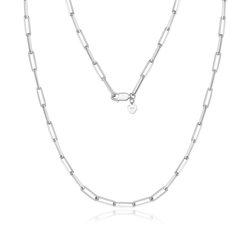 Collana argento maglia spessa