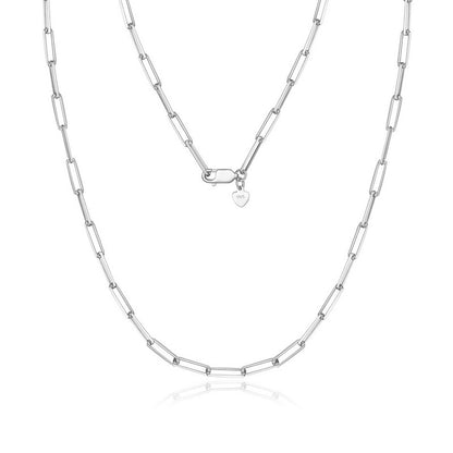 Collana argento maglia spessa