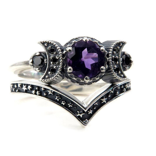 Anello Tre Lune Gotico
