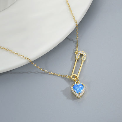 Collana oro e zirconi