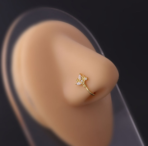 Anello farfalla goccia da donna