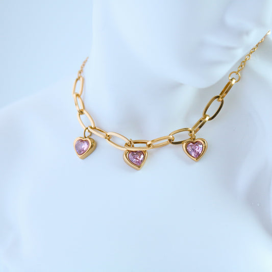 Collana ciondolo cuore oro 18K