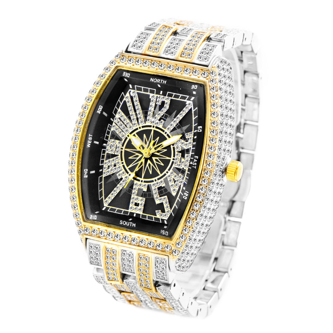 Orologio quadrante ampio a secchio