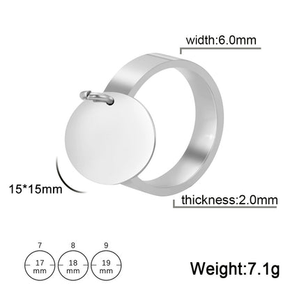Anello titanio fascia larga