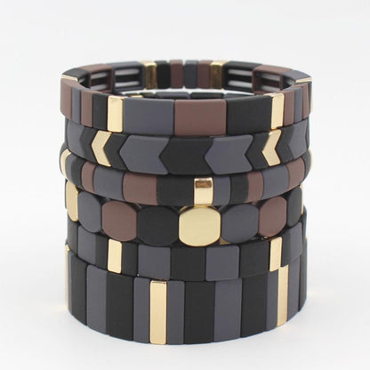 Bracciale perline smaltate