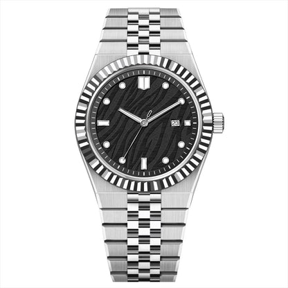 Orologio con cinturino in acciaio d'affari di lusso