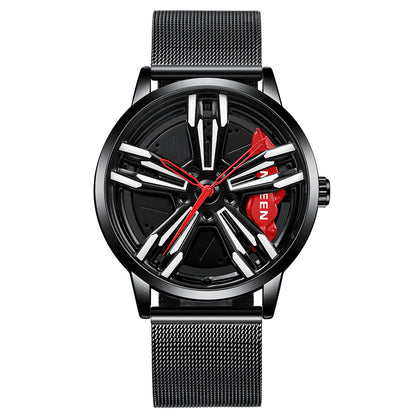 Orologio uomo tema locomotiva