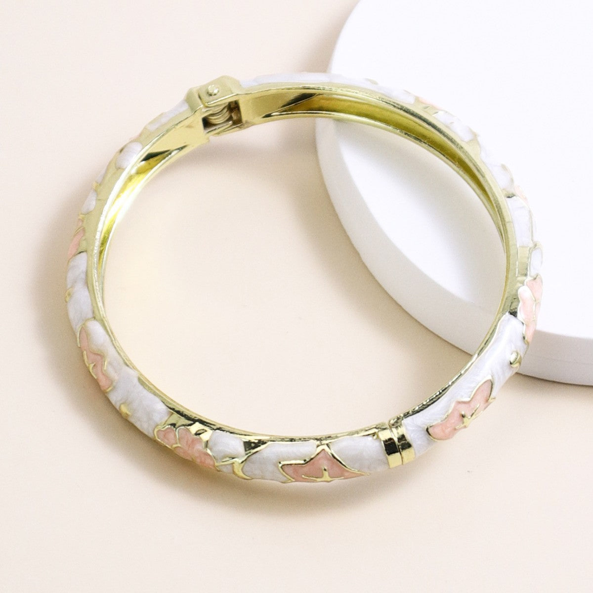 Bracciale smalto fiori