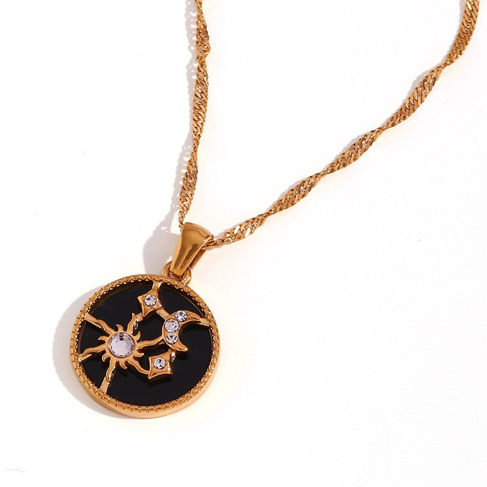Collana retrò in acciaio