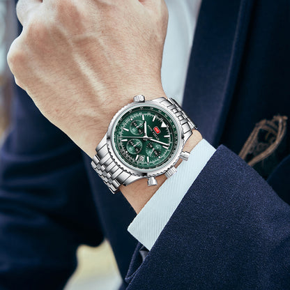 Orologio da uomo multifunzione elegante