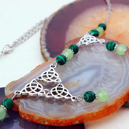 Collana nodo celtico pavone