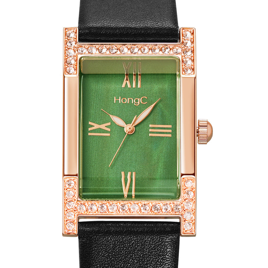 Orologio da donna quadrato retrò stile britannico