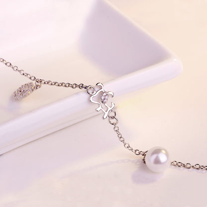 Cavigliera argento sterling