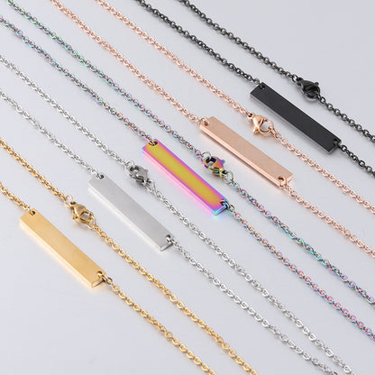 Collana geometrica titanio