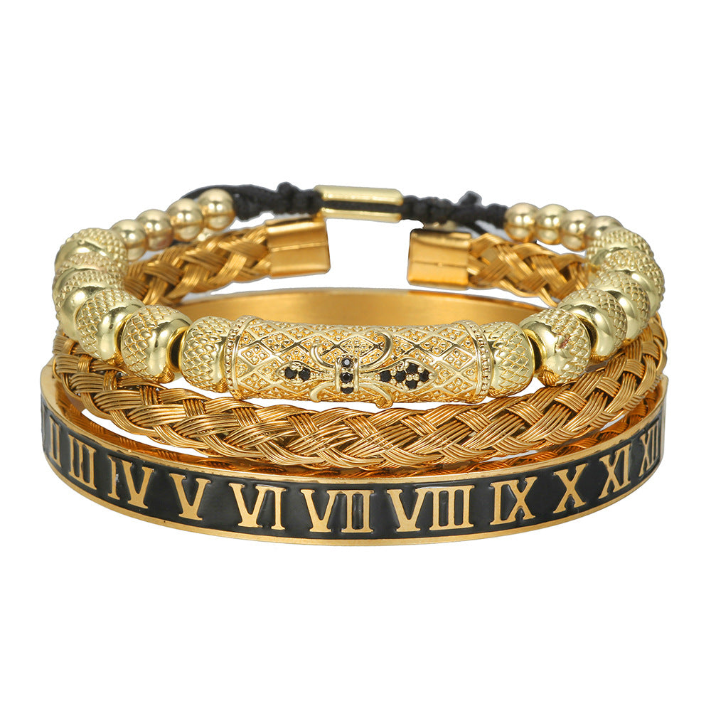 Bracciale scheletro intrecciato