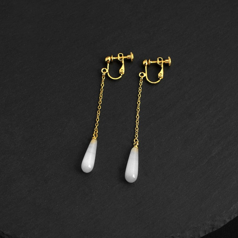 Orecchini opale argento a goccia